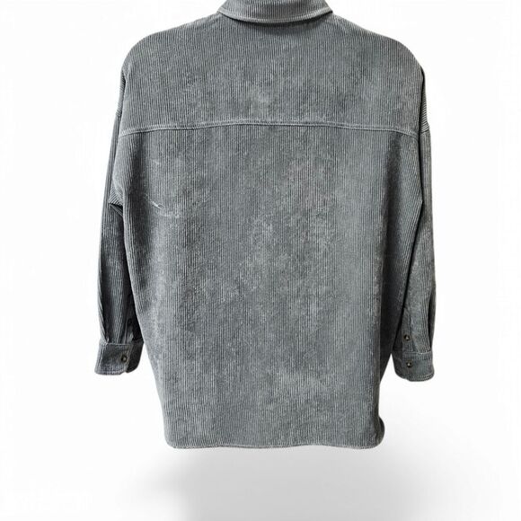 NINE. EIGHT NEW YORK Women's Silverado Sage Long Sleeve Corduroy button Up Tunic - Picture 11 of 16